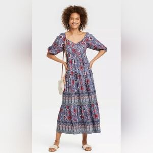 Flutter Short Sleeve A-Line Dress - Knox Rose xxl